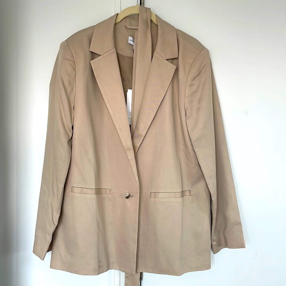 SOMETHING NAVY oversized classic blazer
